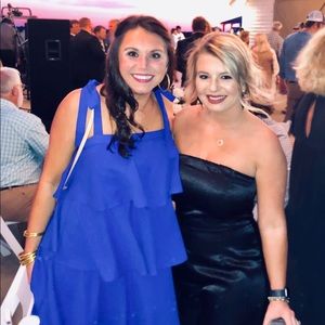 Entro Blue Tiered Dress